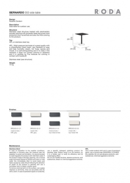 RODA BERNARDO 353 side table en