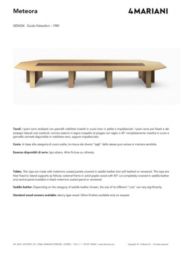 I 4 Mariani METEORA meeting tables (it, en)