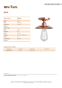 Suva Flush Ceiling Fitting (en)