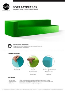 Product sheet - Club Sofa Lateral 05