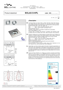 BOLAS 0 HP LED (fr, en, gr, nl)