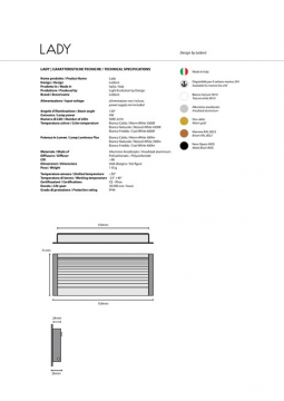LADY tech specs (it, en)