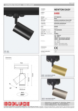 NEWTON EASY TRACK 230 - GU10 6480