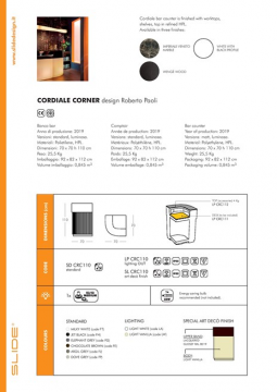 CORDIALE CORNER - DATASHEET (it-en-fr)