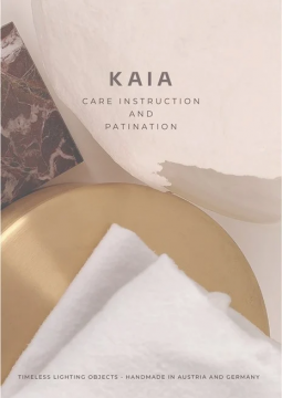 KAIA - Care instructions and patination 2022 (en)