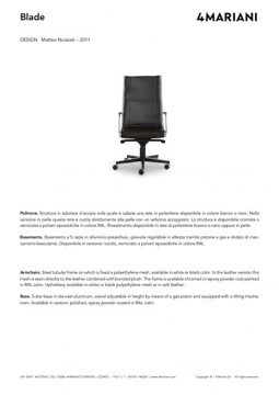 I 4 Mariani BLADE executive chairs (it, en)