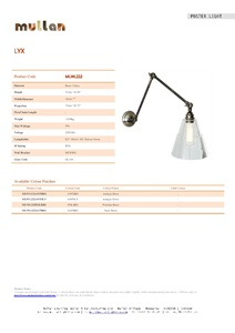 LYX ADJUSTABLE POSTER LIGHT (en)