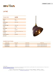 LA PAZ PENDANT LIGHT (en)