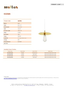 KIGOMA PENDANT LIGHT (en)