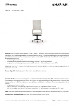 I 4 Mariani SILHOUETTE executive chairs (it, en)