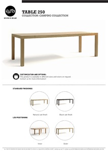 Scheda tecnica - Camping Table 250