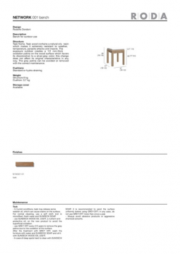 RODA NETWORK 001 bench en