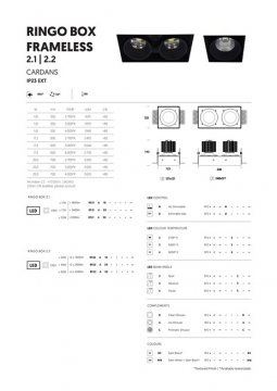 Ringo Box Frameless 2.1/2 Data sheet