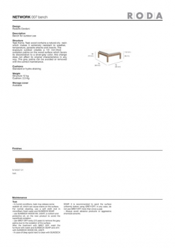 RODA NETWORK 007 bench en