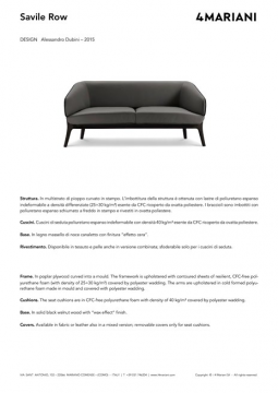 I 4 Mariani SAVILE ROW sofa (it, en)