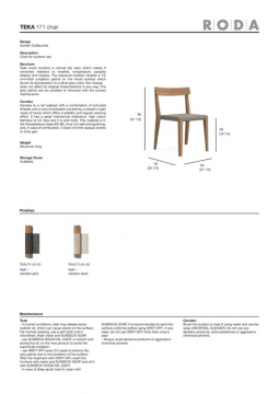 RODA TEKA 171 chair en