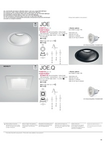 JOE, JOE.Q, JOE TWIST Data sheet (it, en)
