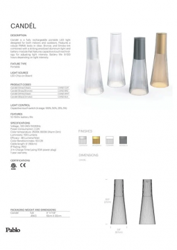 Pablo Designs Candel - Spec Sheet (en)