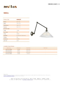 REBELL ADJUSTABLE POSTER LIGHT (en)