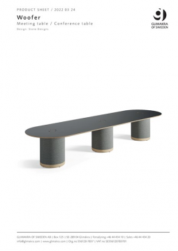 Woofer meeting tables - Product sheet (en)