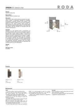 RODA ORSON 001 director chair en