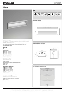 Itinere - Data sheet (it, en)