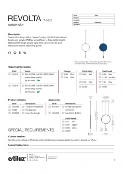 Revolta T 3635 T 3636 suspension lamp (en)