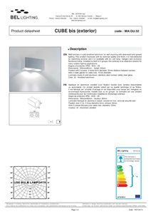 CUBE Bis (exterior) datasheet (en, fr)