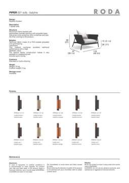 RODA PIPER 001 SOFA en