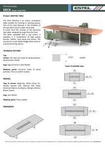 Technical data DECK (en)