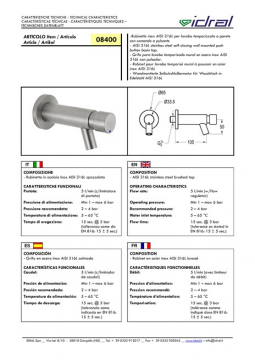 INOX 08400 (it, en, fr, de, es)