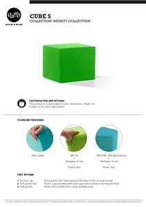 Product sheet - Infinity Cube S