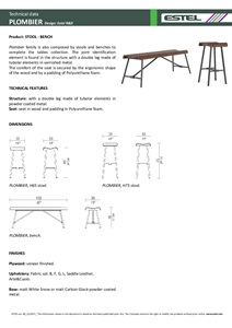 Technical data PLOMBIER (en)