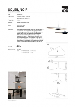 Soleil Noir suspension lamp US (en)