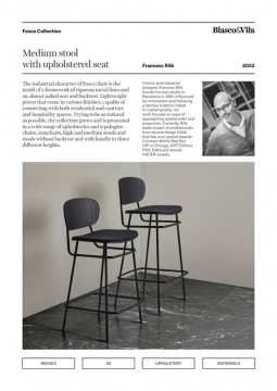 Blasco&Vila - Medium stool - Upholstered seat (en)