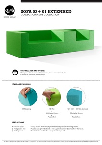 Product sheet - Club Sofa 02+01 Extended