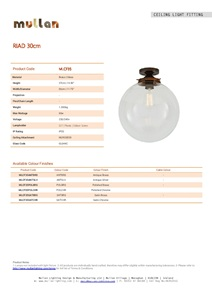 RIAD 25CM GLOBE CEILING LIGHT FITTING (en)