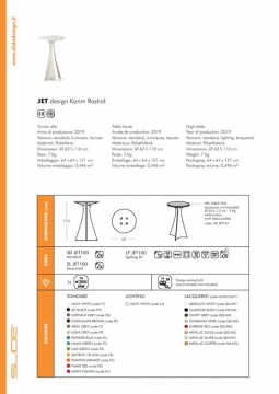 DATASHEET JET (en, it, fr)