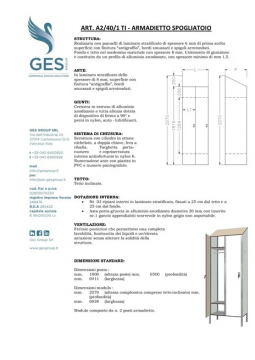 ART. A2/40/1 TI - ARMADIETTO SPOGLIATOIO (it)