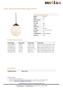 GENTRY 20CM OPAL GLOBE PENDANT (en)