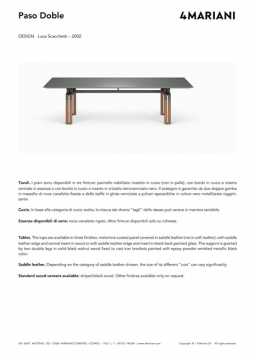 I 4 Mariani PASO DOBLE meeting tables (it, en)