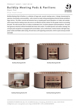 BuildUp Meeting Pods and Pavilions - Product sheet (en)