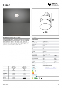 11623109 - Thimble 70 trimless adjustable LED GE (en)