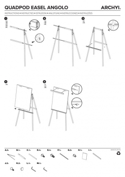 ARCHYI. - Instructions - Quadpod Easel Angolo