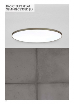 Lightnet BASIC SUPERFLAT SEMI-RECESSED L7