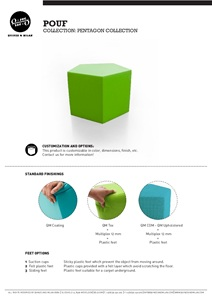 Product sheet - Pentagon Pouf