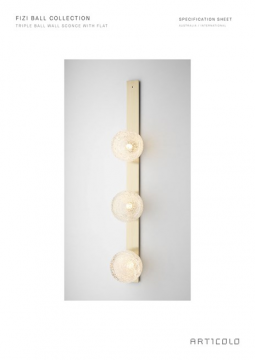 FIZI TRIPLE BALL wall sconce (en)