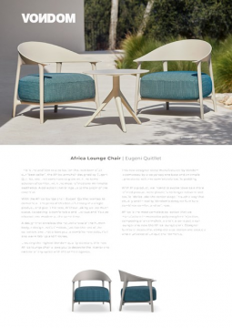 Vondom Africa Lounger Chair Eugeni Quitllet (en, es)