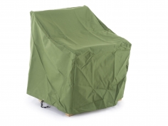 Green cover for armchair