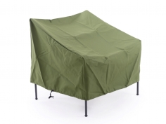 Green cover for armchair